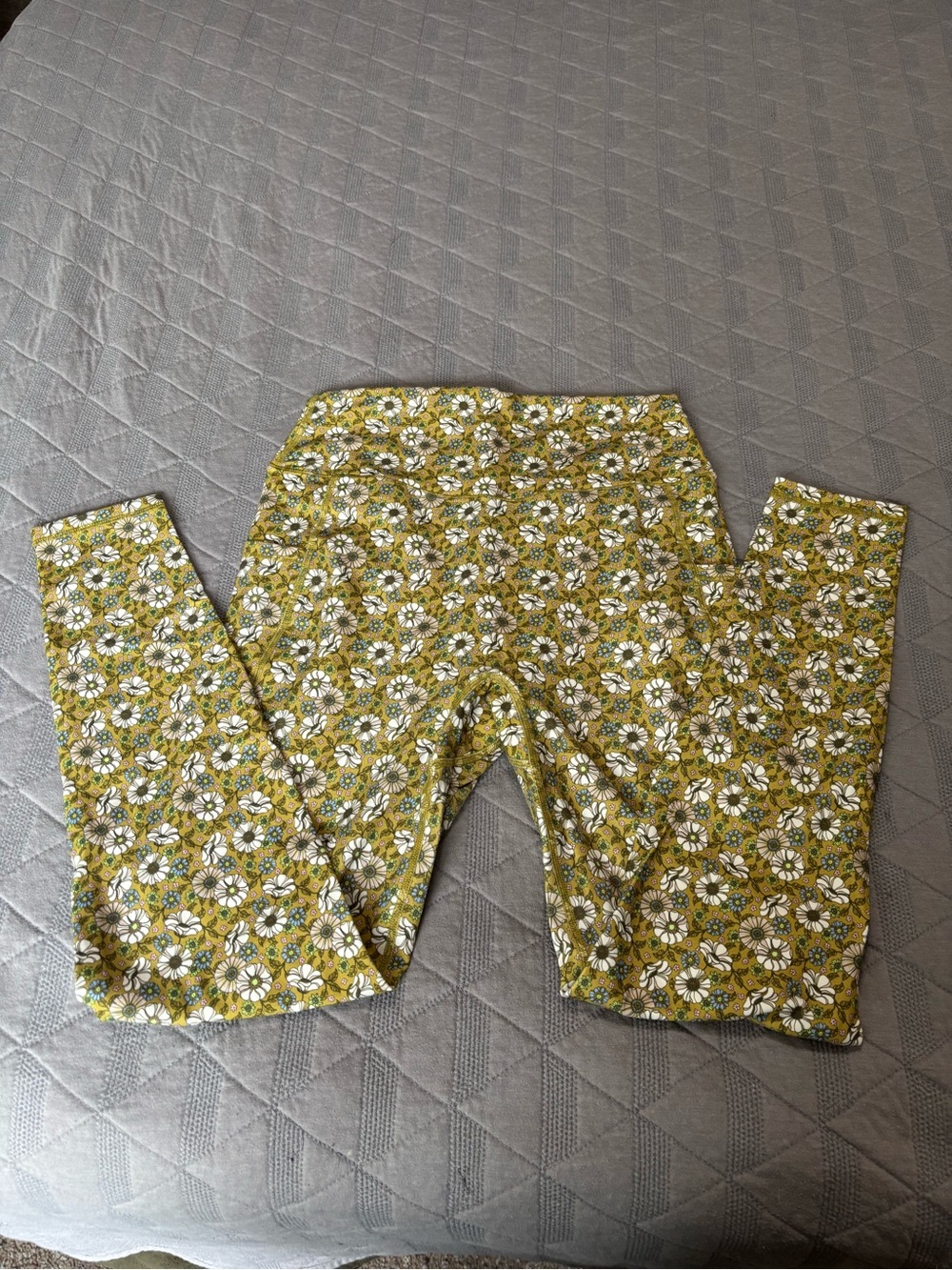 Buffbunny Ochre Floral Print Rosa Pocket Leggings